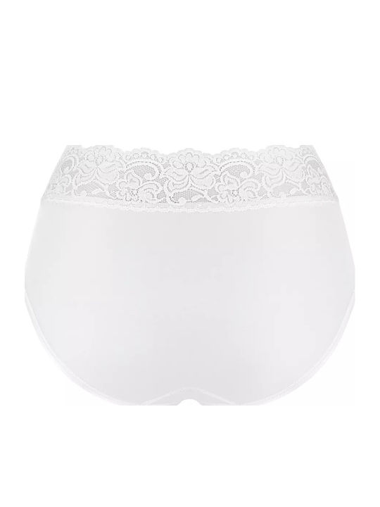 Romance Midi Women's Slip with Lace White