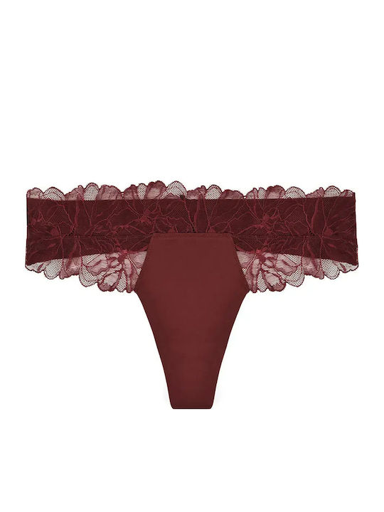 Γυναικείο String με Δαντέλα Alluring Pink