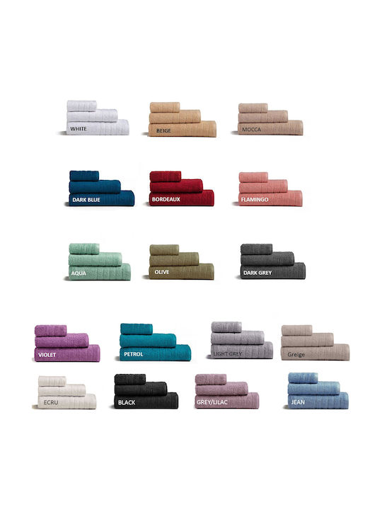 Melinen Hand Towel Fresca 30x50cm Dark Aqua Weight 500gr/m²