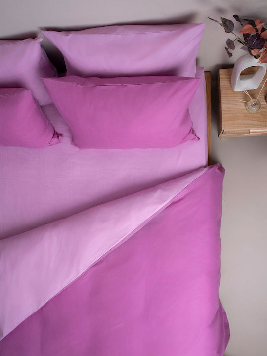 Sunshine Bettwäsche-Set Doppel 200x250cm. Menta 152 201 Purple 4Stück