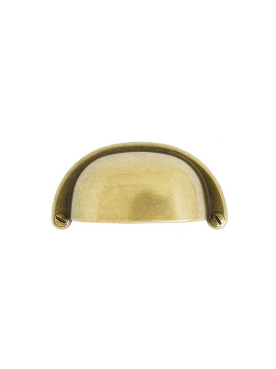 Möbelgriff Bündiger Griff Serie 5031 Silber Giusti 74mm #5031/0b-ar