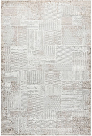 Polcarpet Monaco Moma Teppich Rechteckig Synthetisch,Polyester/Cotton/Leather Grey