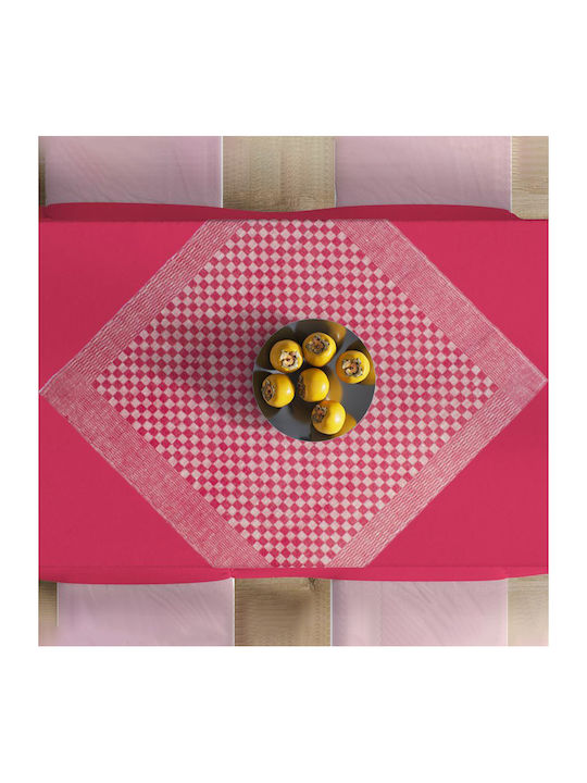 Dimcol Kariert Leinen Red 68x68cm
