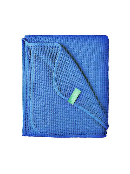 Benetton Rainbow Ριχτάρι Πολυθρόνας 140x190εκ. Μπλε