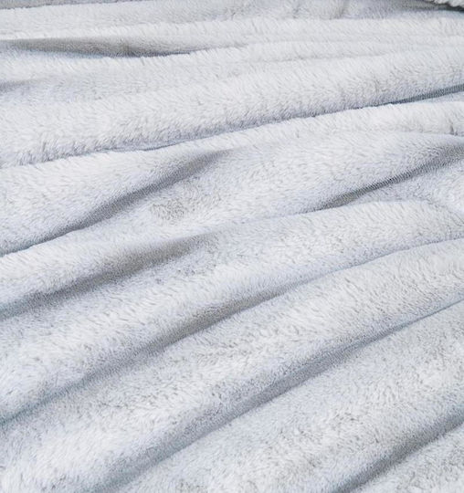 Nima Carezza Velvet Blanket Double 220x240cm Light Gray