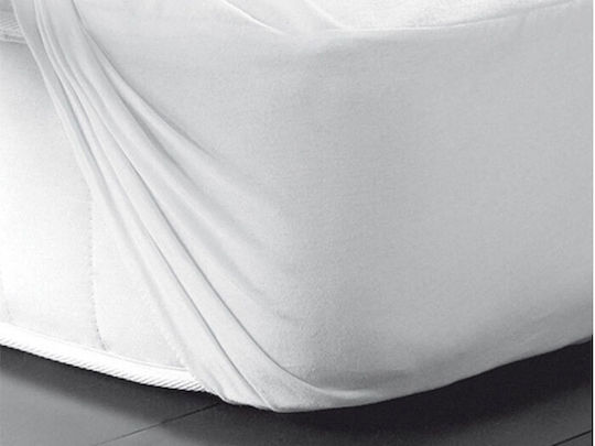 Kentia Protective Cover Queen Waterproof with Skirt Cotton Cover White 170x200+30cm