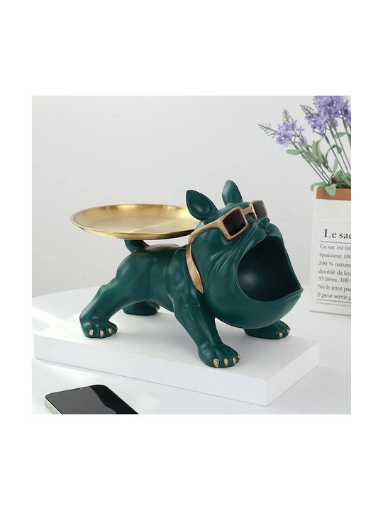 Decorative Dog Polyresin Sculpture 30x17x18.5cm 1pcs