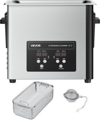 Vevor Ultrasonic Cleaner 6lt Inox With Mechanical Timer