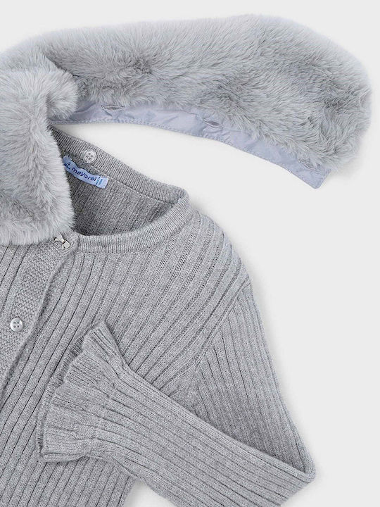 Kids Cardigan Knitted Silver