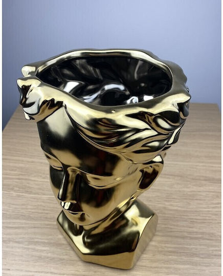 Velve Decorative Vase Gold 14x14x25cm