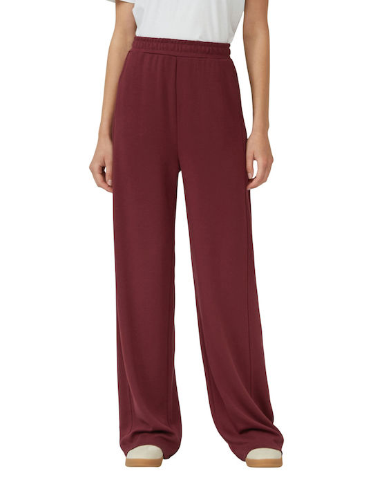 Label Γυναικεία Παντελόνα Burgundy