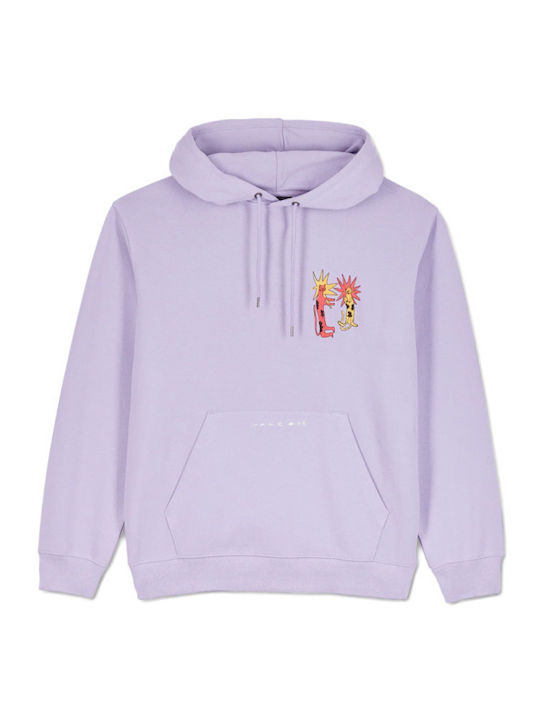 Φούτερ με Κουκούλα Purple Ash