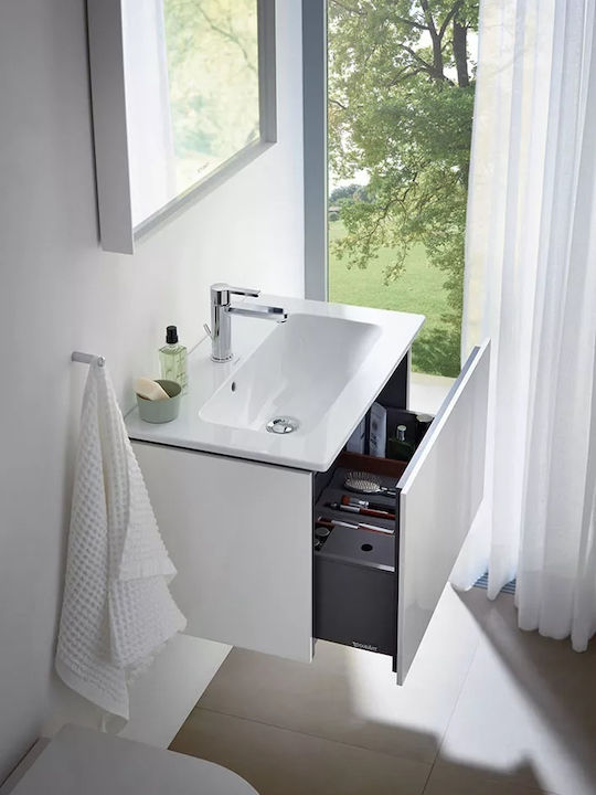 Duravit Αναμεικτική Μπαταρία Νιπτήρα Ασημί