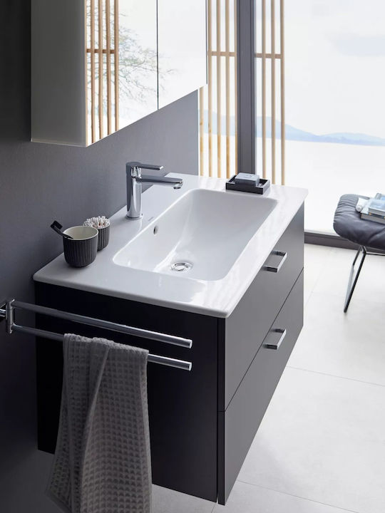 Duravit Αναμεικτική Μπαταρία Νιπτήρα Ασημί