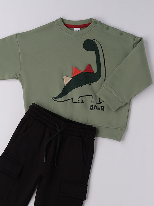 Kids Sweatpants Set Sage Green