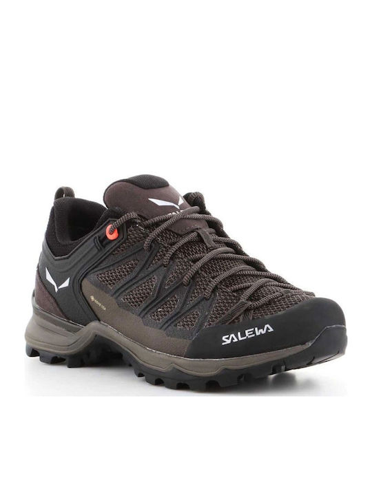Salewa MTN Trainer Lite GTX Γυναικεία Ορειβατικά Παπούτσια Αδιάβροχα με Μεμβράνη Gore-Tex Καφέ