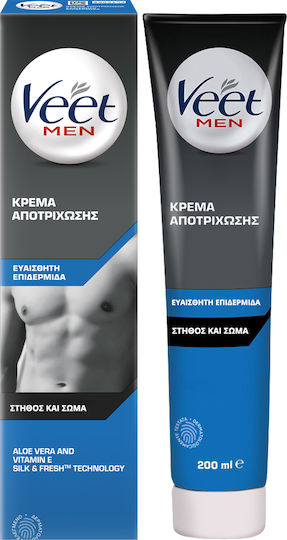 Veet Hair Removal Body Cream for Men Men Suitable for Sensitive Skin 200ml