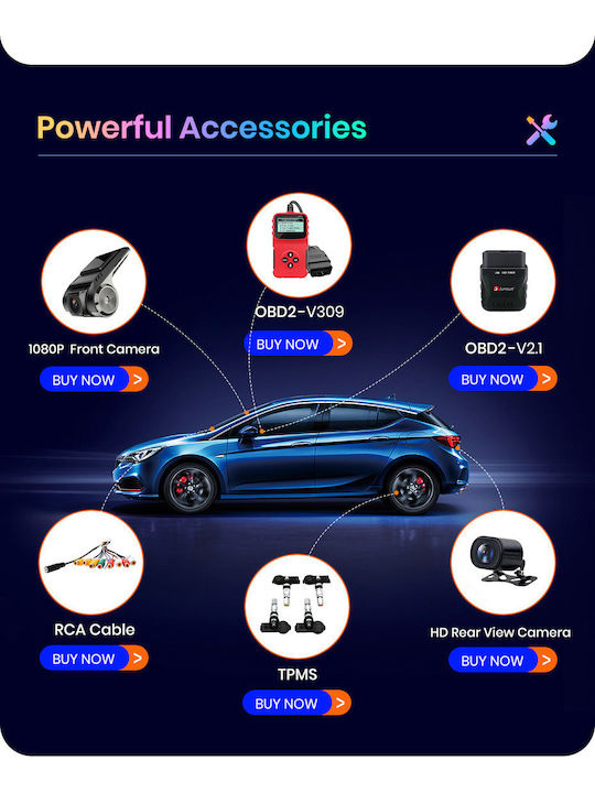 Car Audio System for Suzuki Ignis 2016-2025 with Touch Screen 9" Bluetooth USB Wi-Fi GPS Apple CarPlay Android Auto