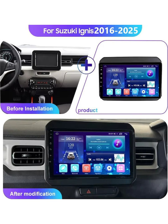 Car Audio System for Suzuki Ignis 2018 (Bluetooth USB Wi-Fi GPS Apple CarPlay Android Auto) with 9 Inch Touch Screen