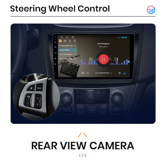 Car Audio System for Suzuki SX4 S-Cross 2014-2021 (Bluetooth/USB/WiFi/GPS/Apple-Carplay/Android-Auto) with Touch Screen 9"