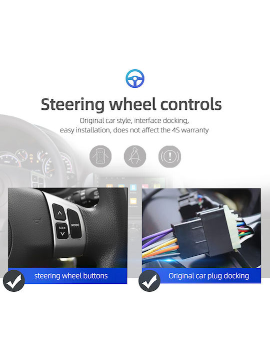 Car Audio System for Suzuki SX4 S-Cross 2014-2021 (Bluetooth/USB/WiFi/GPS/Apple-Carplay/Android-Auto) with Touch Screen 9"