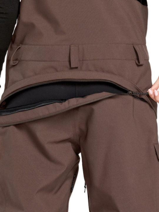 Volcom Creston 3d Stretch H1252601-OXB Γυναικείο Παντελόνι Σκι & Snowboard Καφέ