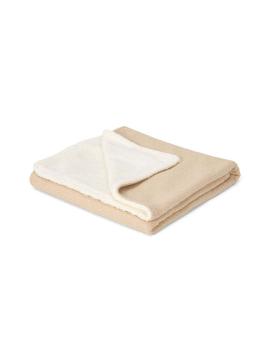 Little Dutch Blanket Nursery Swaddling Blankets Pure Pure Knitted Beige 70x100cm