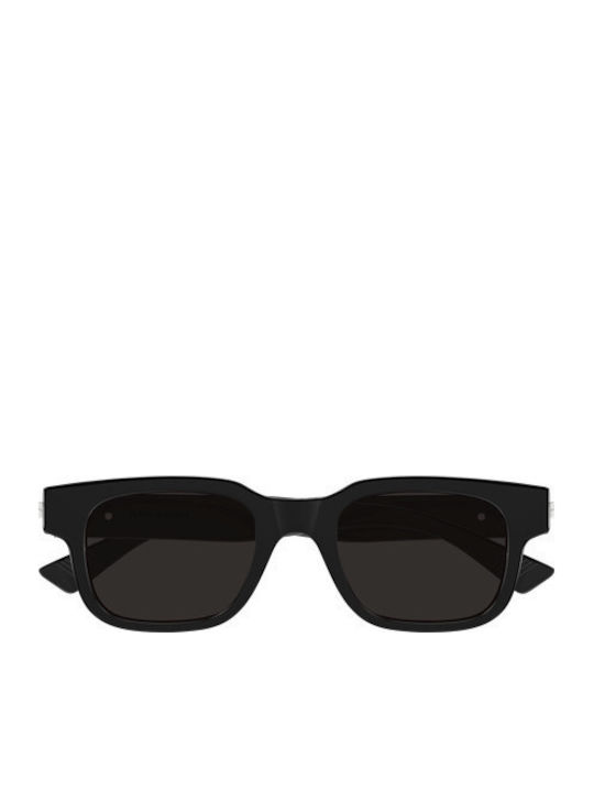 Bottega Veneta Unisex Sunglasses with Black Plastic Frame and Black Lens BV1411S 001