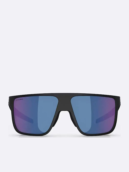 Bliz Unisex Sonnenbrille mit Schwarz Gestell und Blau Spiegel Linse