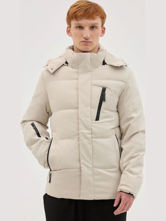 Jacke Puffer Beige
