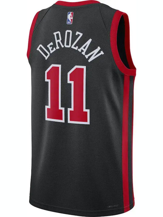Nike Dri-fit Nba Chicago Bulls Demar Derozan City Edition 23/24 Swingman Jersey Μαύρο