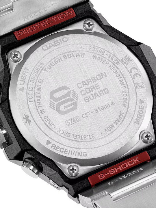 Casio Ανδρικό Ρολόι Μπαταρίας με Ασημί Μεταλλικό Μπρασελέ