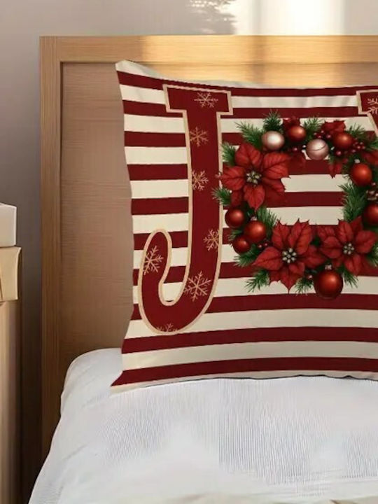 By Queen Limited Festive Edition Pillow Case Joy Christmas Wreath 45x45cm