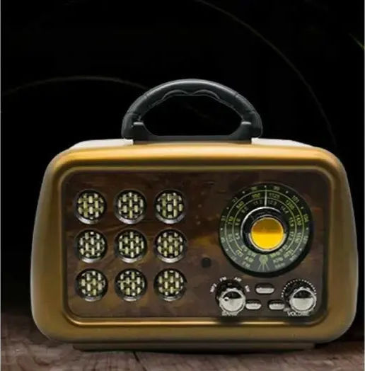 Cmik MK-199 Retro Επιτραπέζιο Ραδιόφωνο Επαναφορτιζόμενο με Bluetooth και USB Καφέ
