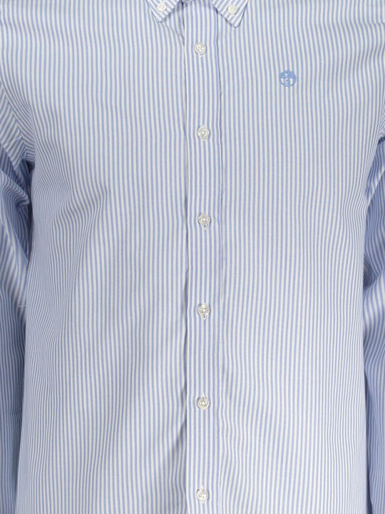Long-sleeved Cotton Shirt Sky Blue