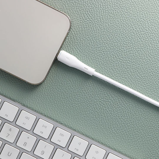 Forcell USB-A to Lightning Cable 12W Λευκό 1m