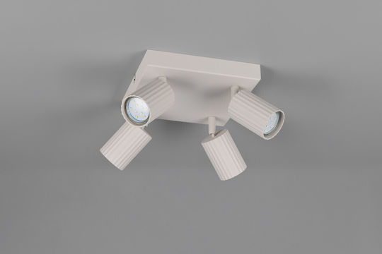 Trio Lighting Soka Spot with 4 Lights in Gray Color