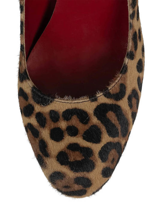 Pantofi cu toc Animal Print