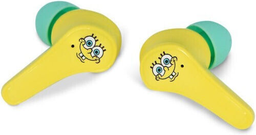 OTL Spongebob Squarepants In-ear Bluetooth Handsfree Earphones with Charging Case Multicolour