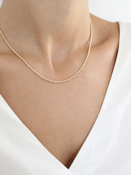 Kritsimis Goldene Kette Nacken 14K