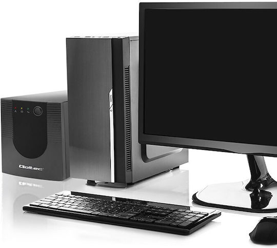 Qoltec FR UPS Line-Interactive 1200VA 720W με 4 Πρίζες
