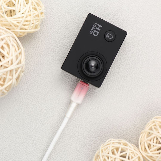 Forcell Редовна USB 2.0 до микро USB кабел Бял 1м 1бр