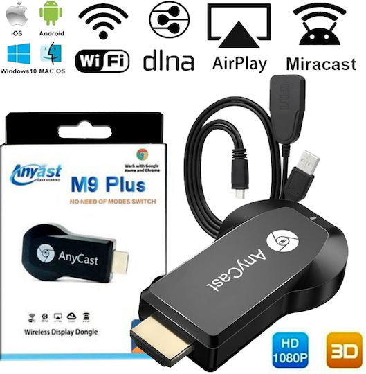 Smart TV Stick M9 Plus Full HD με Wi-Fi / HDMI