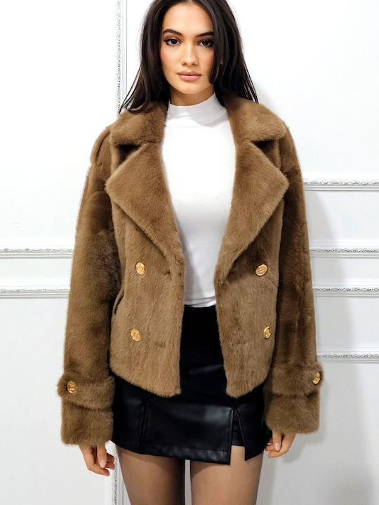 Scurtă Blană de damă Brown