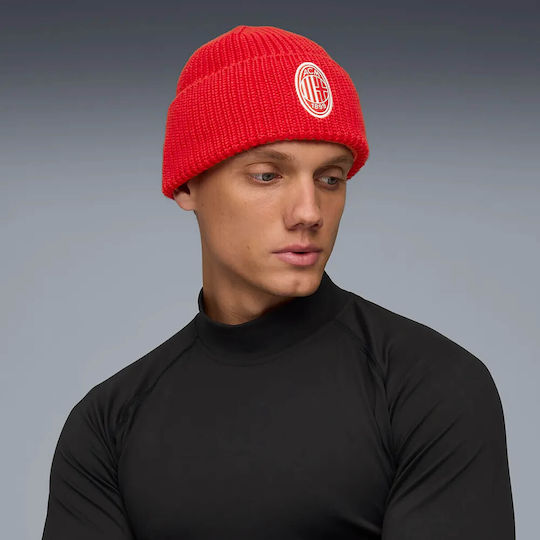 Beanie Unisex Beanie Gestrickt in Rot Farbe