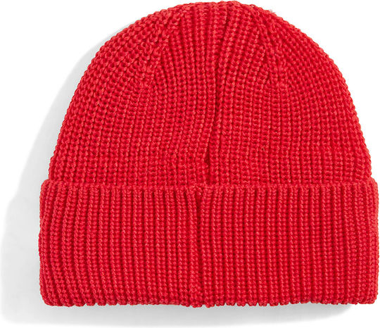 Beanie Unisex Beanie Gestrickt in Rot Farbe