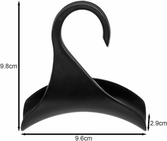 Wardrobe Hanger Foldable for Belts Plastic Black YN-HOOK01 1pcs Wardrobe Hanger Foldable for Belts Plastic Black YN-HOOK01 1pcs