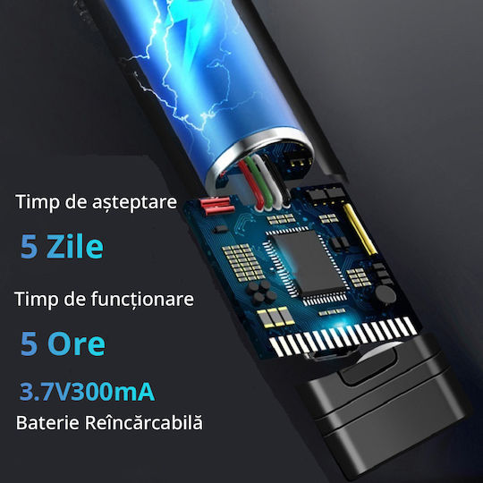 Invincio Detector Portabil Microfon Cameră Spion 12 Niveluri De Detectare Indicator Led Sunet Detectează Gps Gsm Localizatoare Dispozitive De Ascultare Alte Surse Ascunse Frecvențe 100 Micro Hz-8 Ghz Negru Mat