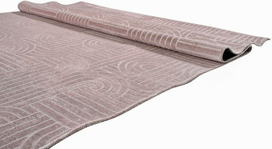Polcarpet Sina Teppich Rechteckig Synthetisch,Polyester/Cotton/Leather Pink