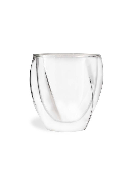 Vialli Design Set Gläser Kaffee/Freddo aus Glas 250ml 2Stück